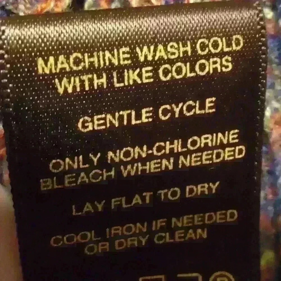 Multiples Multi Color Stripe Cardigan - Size Medium - Picture 4 of 5